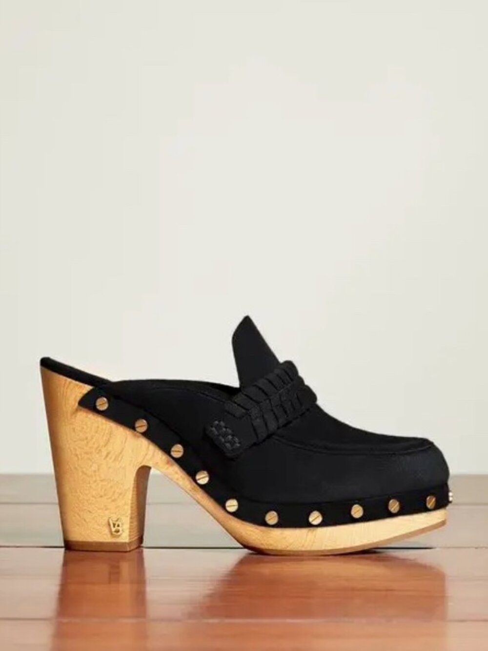 Black Suede Clogs